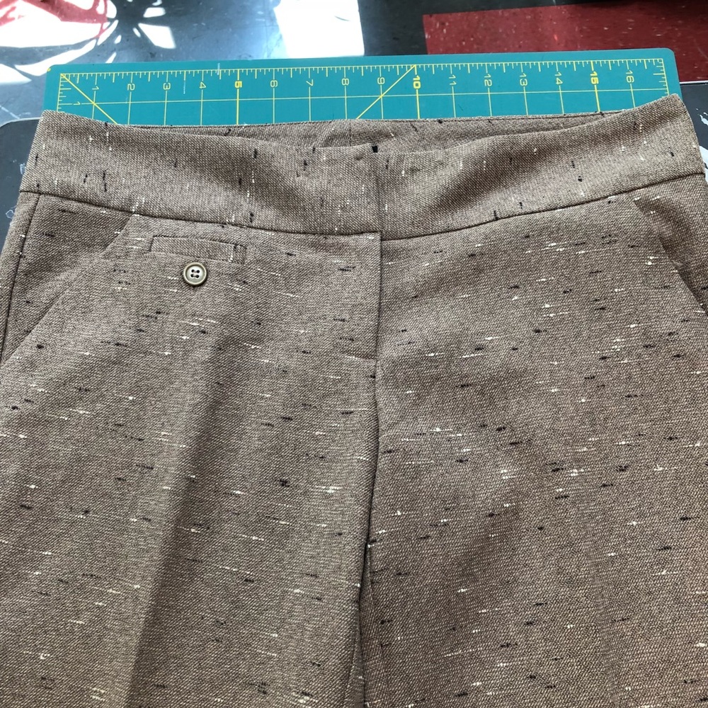 Trousers woven tan